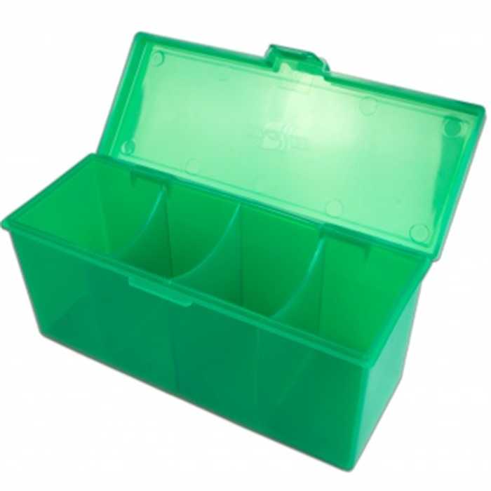 DECK BOX : 4-COMPARTEMENT - STORAGE BOX - GREEN