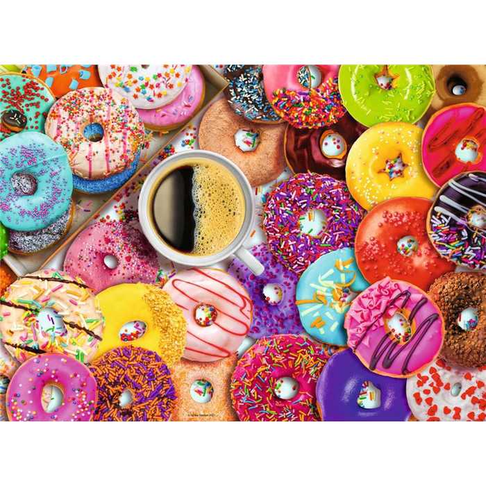 PUZZLE 500 : DONUTS COLORES